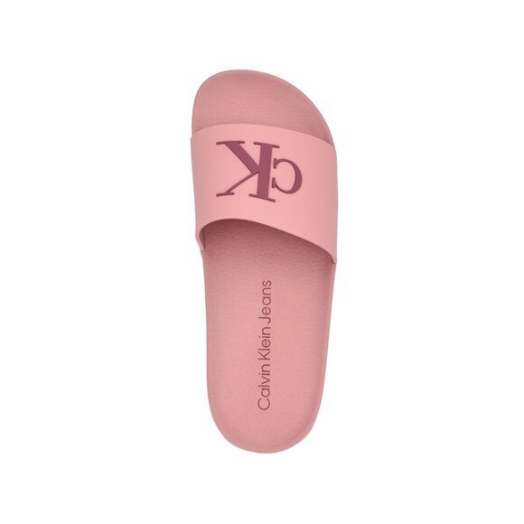 Calvin Klein Womens Arin Logo Beach Slide Flat Sandals Medium Pink Size 10M NIB - Picture 3 of 5